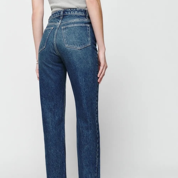 Reformation Cynthia High Rise Straight Jeans - Lanier Wash - Sz 28 - NWT - Picture 4 of 8